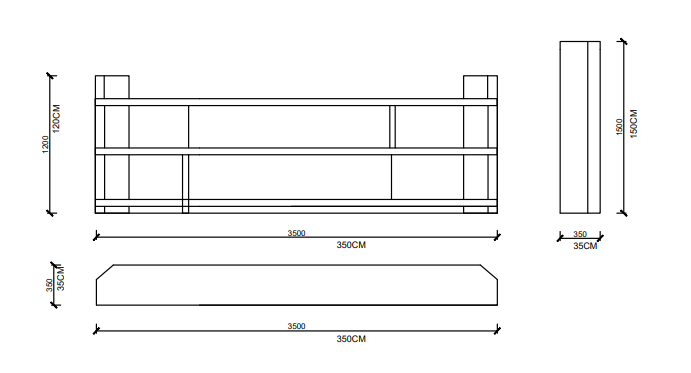 Arketipo  Carter Bookshelf