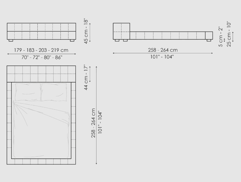 Bonaldo Squaring Bed