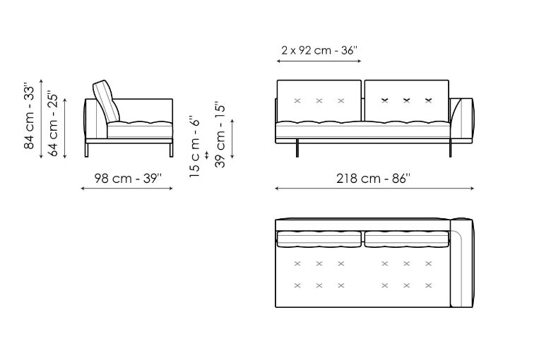 Bonaldo Maximilian Sofa