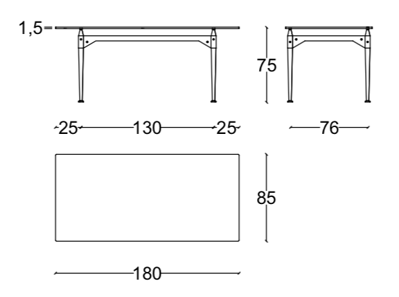 Cassina Tl3 Dining Table