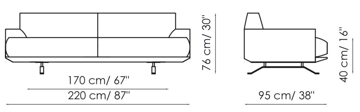 Bonaldo Slab Plus Sofa