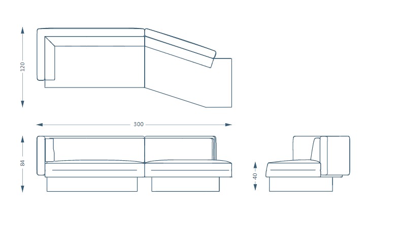 Bruno Moinard Editions Nashville 300 Sofa