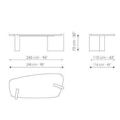 Bonaldo Flatiron Writing Table