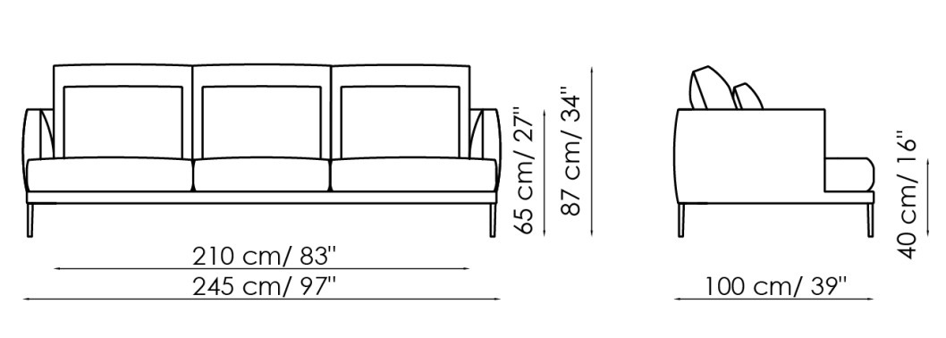 Bonaldo Paraiso Sofa