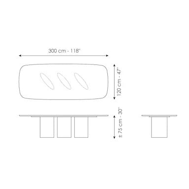 Bonaldo Louver Dining Table