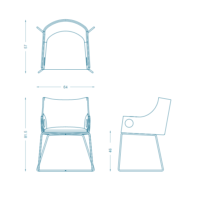 Bruno Moinard Editions Ypres Dining Chair