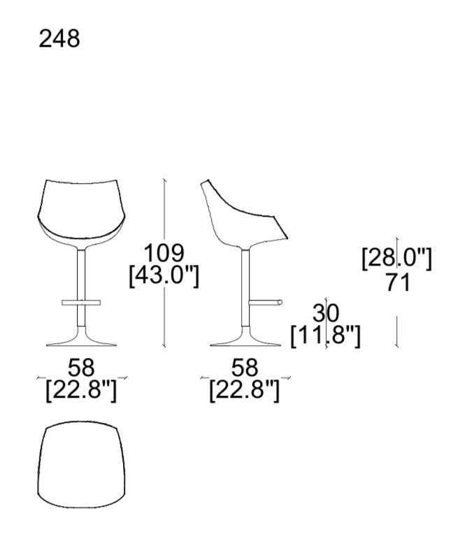 Cassina Passion Bar Chair