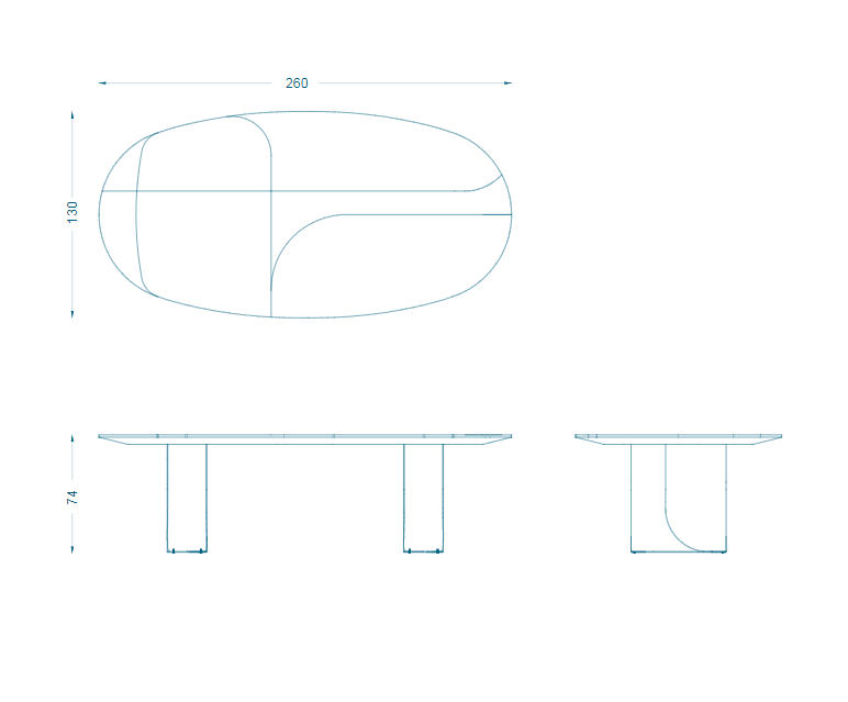 Bruno Moinard Editions Leyden Dinning Table