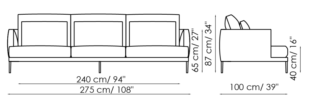 Bonaldo Paraiso Sofa
