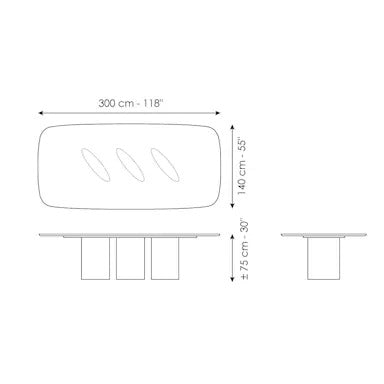 Bonaldo Louver Dining Table