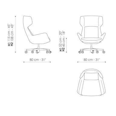 Bonaldo Newton Office Chair