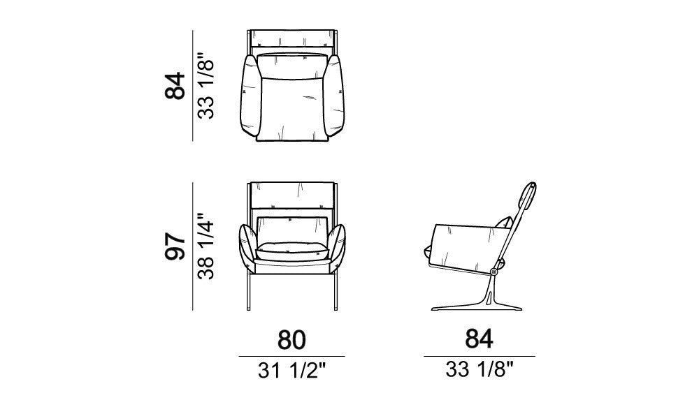 Arketipo Barracuda Armchair