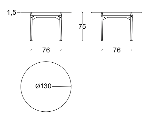 Cassina Tl3 Dining Table