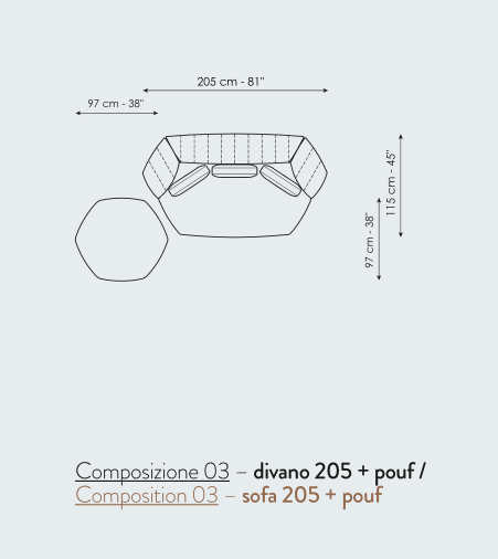 Bonaldo Panorama New Sofa