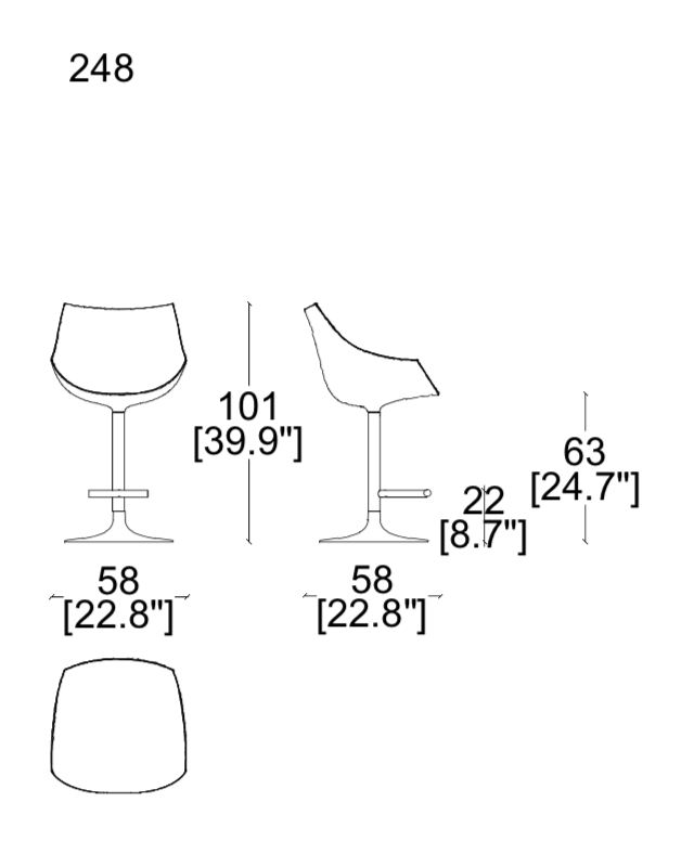 Cassina Passion Bar Chair