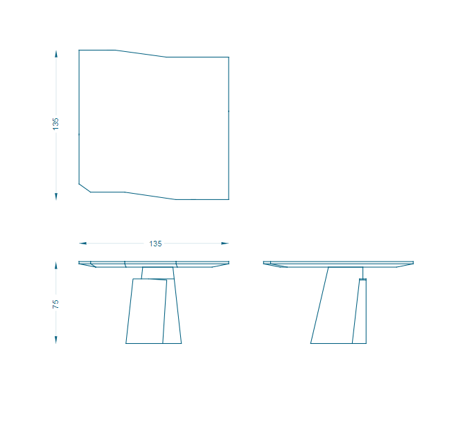 Bruno Moinard Editions Etretat Dinning Table