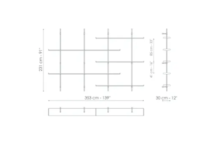 Bonaldo Foil Bookshelf