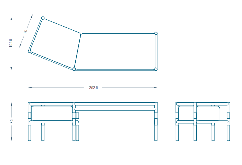 Bruno Moinard Editions Bilbao Writing Table