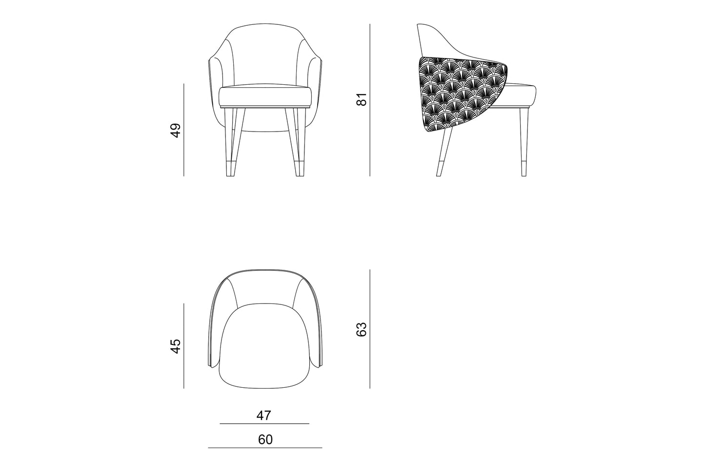 Visionnaire Adele Dining Chair