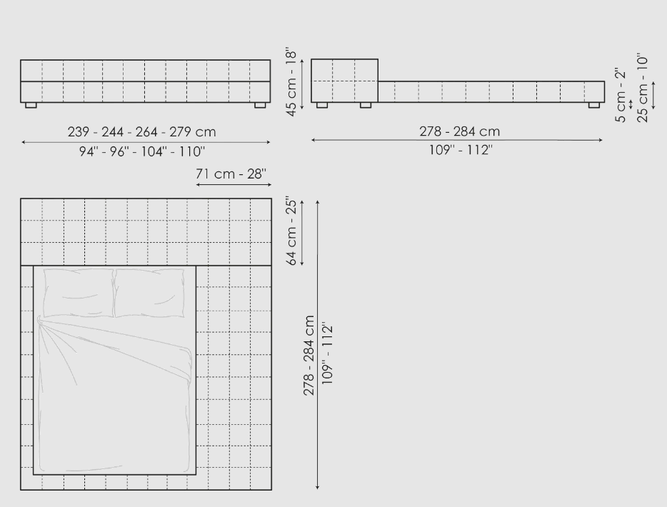 Bonaldo Squaring Bed
