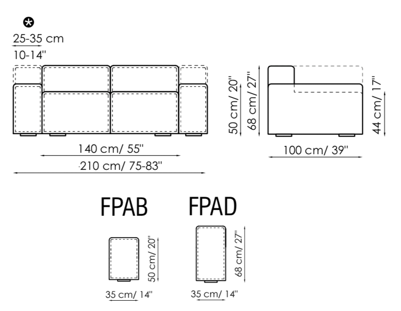 Bonaldo Peanut B Sofa