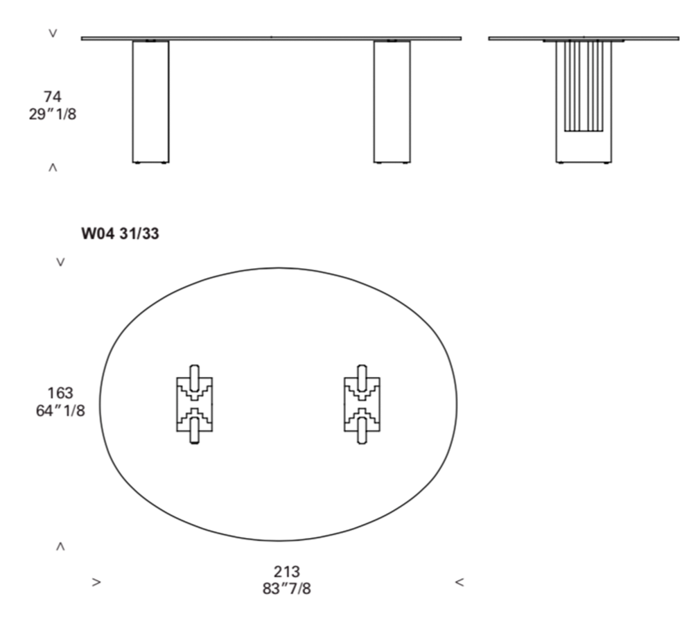 Cassina Delfi Dining Table