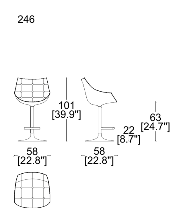 Cassina Passion Bar Chair