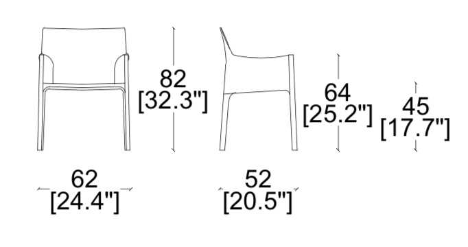 Cassina Cab 413 Dining Chair