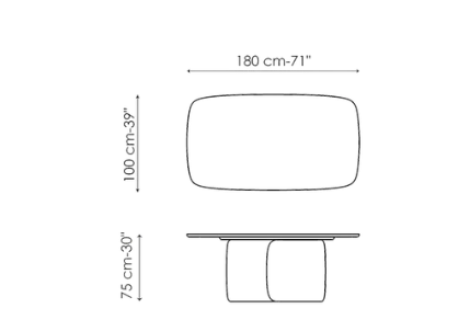 Bonaldo Mellow Dining Table