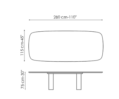 Bonaldo  Geometric Dining Table