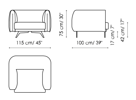 Bonaldo Saddle Sofa