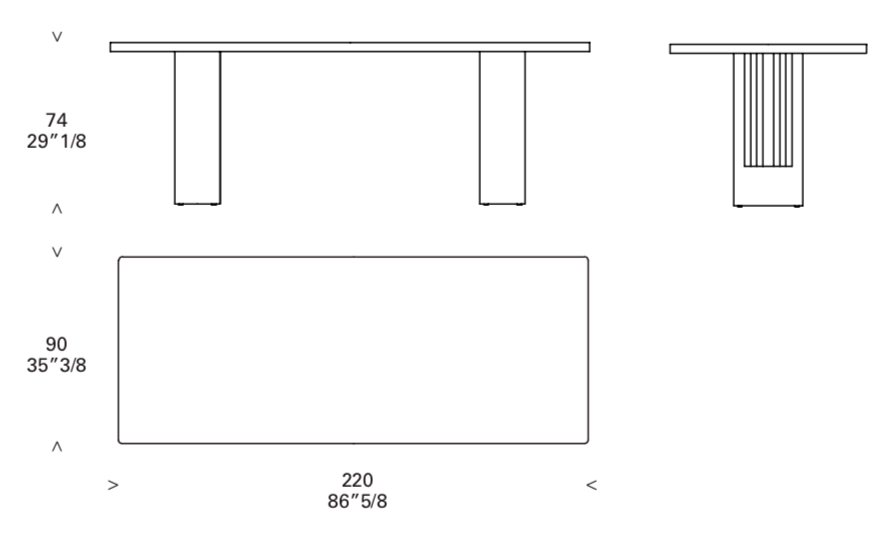 Cassina Delfi Dining Table