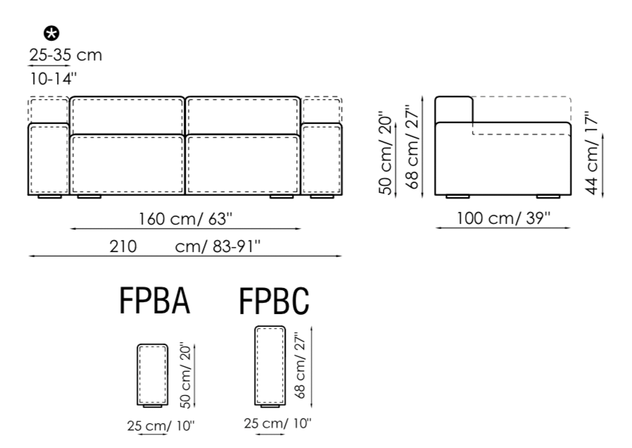 Bonaldo Peanut B Sofa