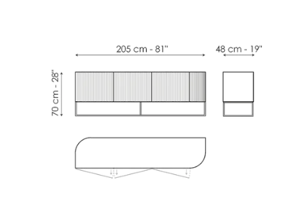 Bonaldo Dune Sideboard