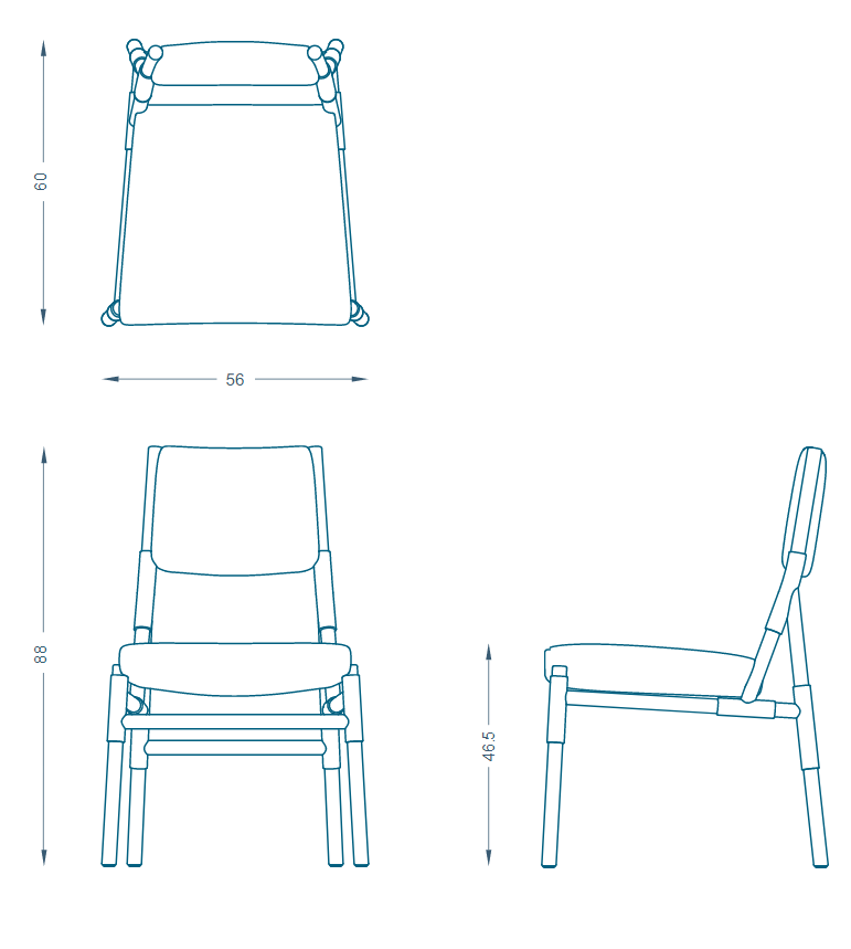 Bruno Moinard Editions Bilbao Dining Chair
