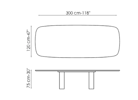 Bonaldo  Geometric Dining Table