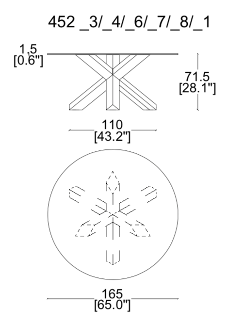 Cassina La Rotonda Dining Table