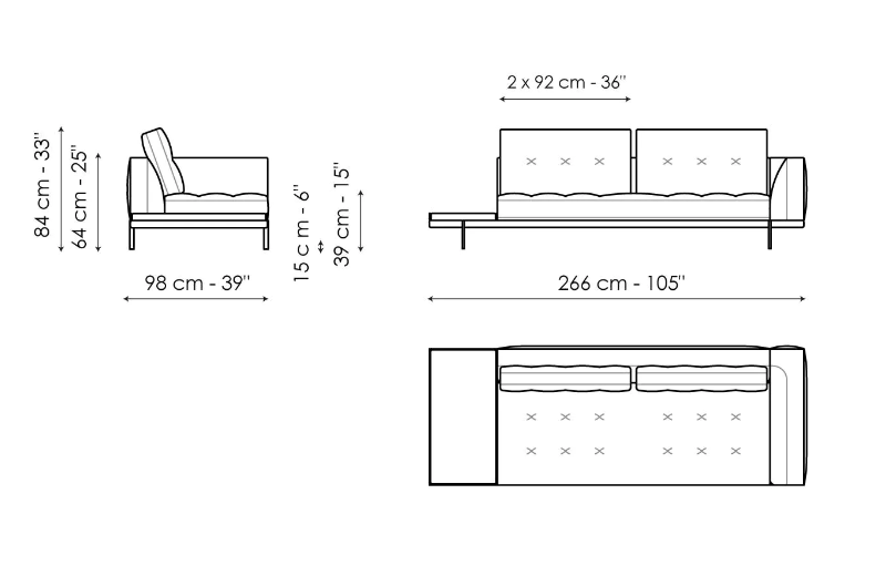 Bonaldo Maximilian Sofa