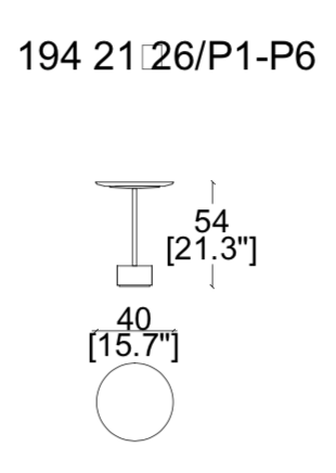Cassina 9 Occasional Side Table