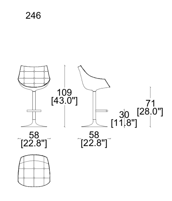 Cassina Passion Bar Chair