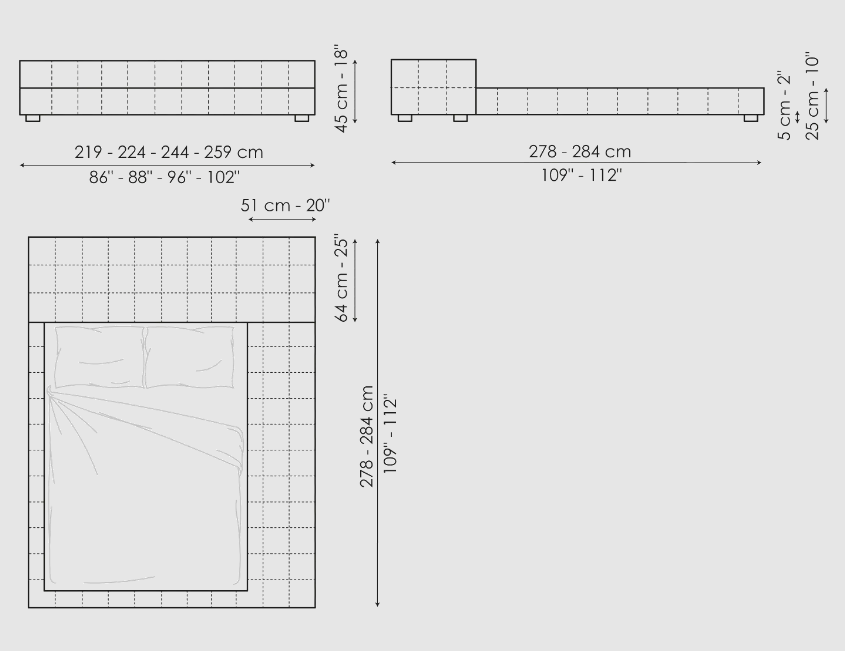 Bonaldo Squaring Bed