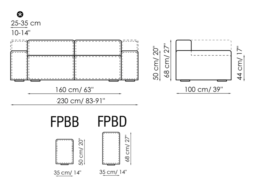 Bonaldo Peanut B Sofa