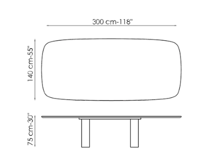 Bonaldo  Geometric Dining Table