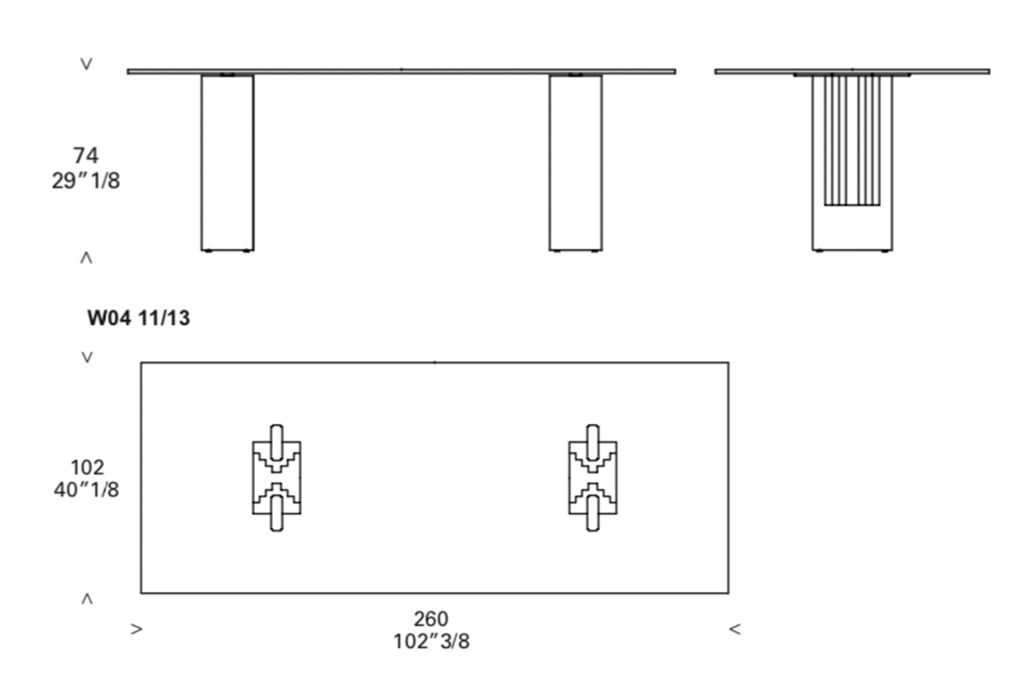 Cassina Delfi Dining Table