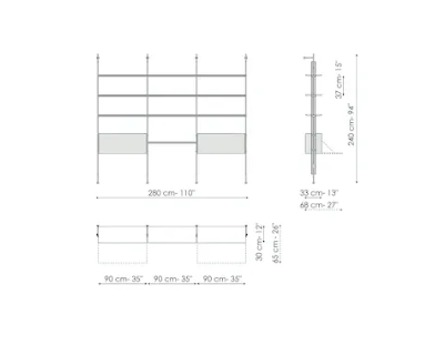 Bonaldo Roll Bookshelf