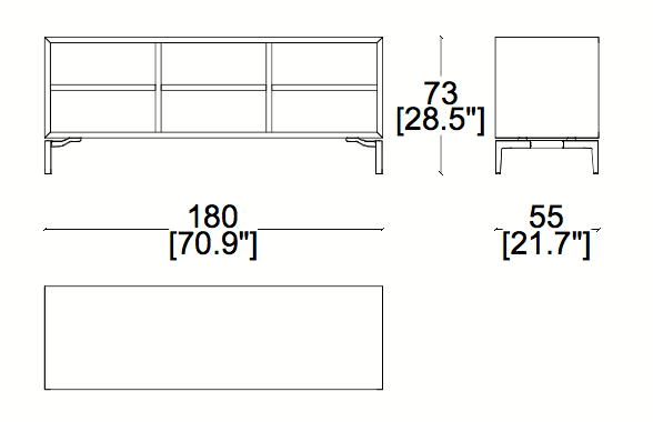 Cassina Volage Ex-S Sideboard