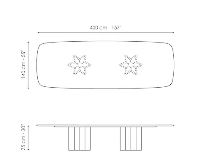 Bonaldo  Geometric Dining Table