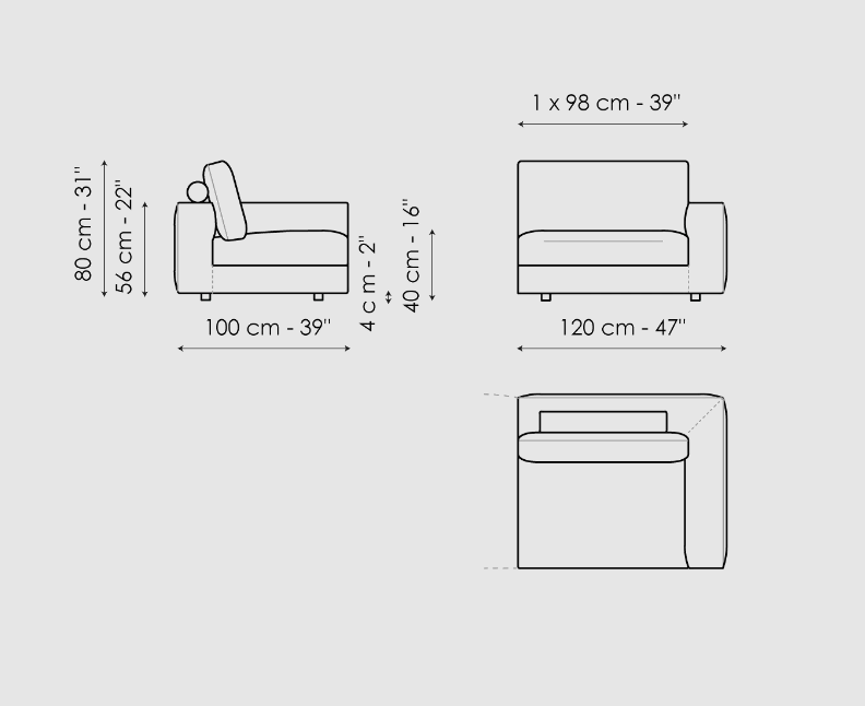 Bonaldo Superhiro Sofa