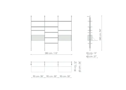Bonaldo Roll Bookshelf