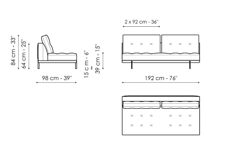 Bonaldo Maximilian Sofa